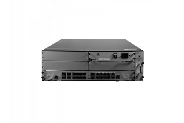 Roteador Empresarial Huawei AR6300 10Gbps/12Gbps + Portas Fixas WAN: 14x10GE SFP+ (Compatível com GESFP), 10xGE RJ45 NetEngine