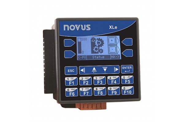 CLP com IHM incorporado NOVUS EXLe HE-XE106 12ED / 12SD / 06EA / 04SA + Kit Cabo