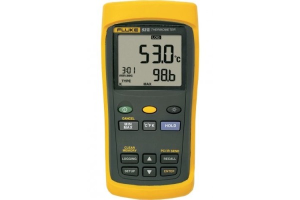 Termômetro digital com registro de temperatura Fluke 53 II