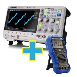 Osciloscópio Digital 100MHz 2 Canais + Brinde Multímetro Digital  