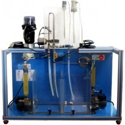 Bancada Didática de Controle de Processos Controlado por Computador com válvula de controle pneumática Edibon UCPCN