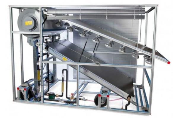 Bancada Didática de Energia Solar Térmica Controlado por Computador Edibon EESTC 
