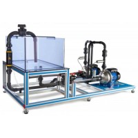 Bancada Didática para testes de bombas múltiplas controlada por computador Série/paralelas Edibon PBSPC