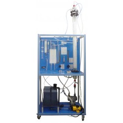 Bancada Didática de Coluna de Absorção de Gases, Controlada por Computador Edibon CAGC