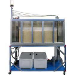 Bancada Didática de Depósito de Filtração e Drenagem Controlado por Computador Edibon PDFDC